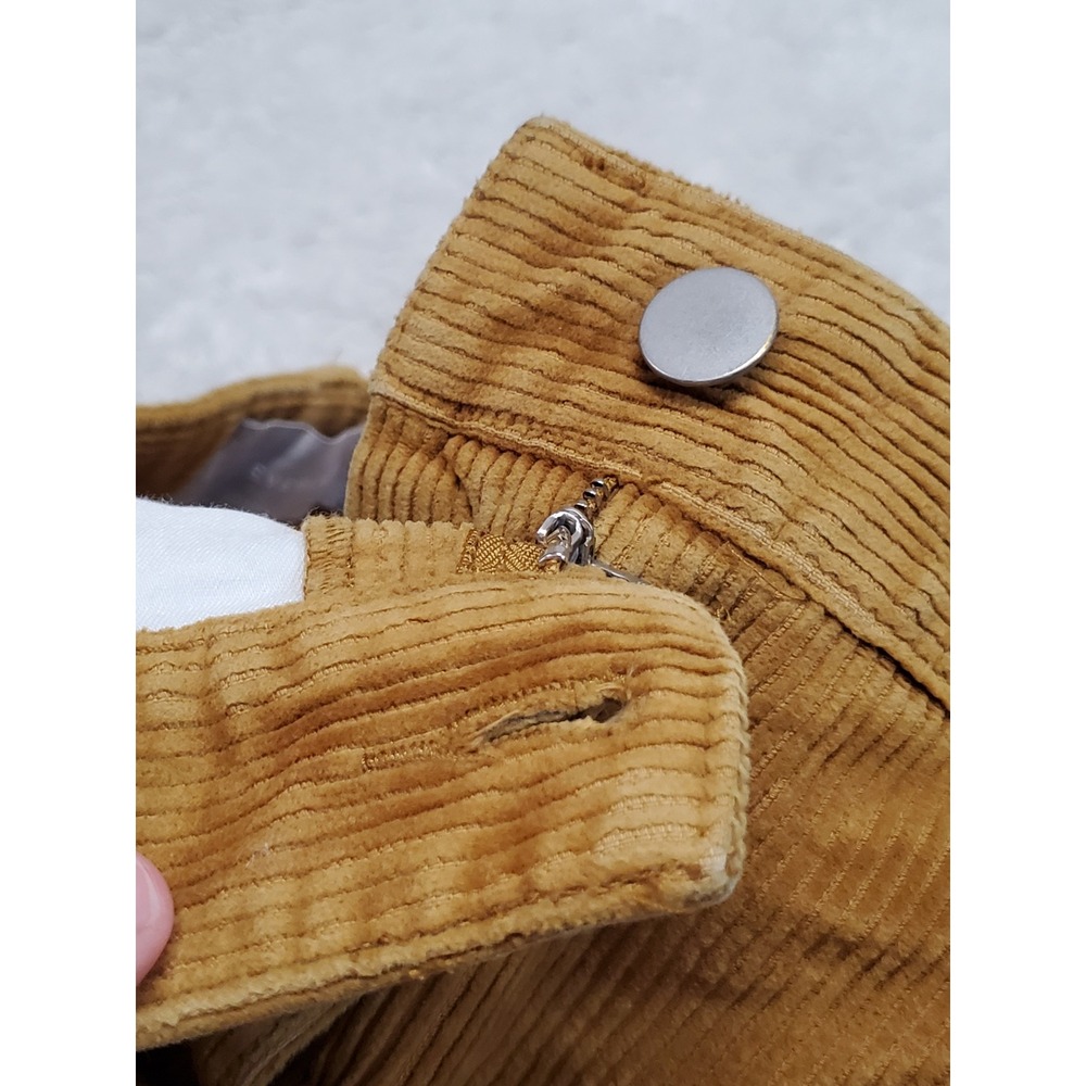 Everlane Tan Corduroy Cropped Pants Women Small 28 Classic Capsule Academia Boho - Picture 3 of 10